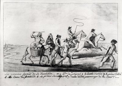 De eerste vluchtelingen van de revolutie: Mme de Polignac, Comte d